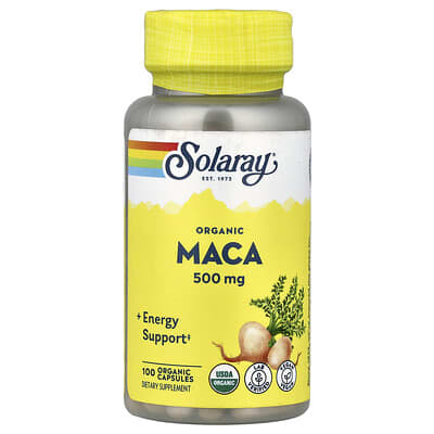 Solaray, Organic Maca, 500 mg, 100 Organic Capsules