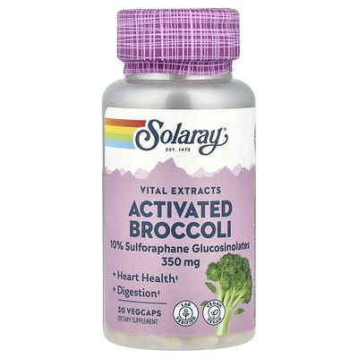 Solaray, Vital Extract, Active Broccoli, 350 mg, 30 Vegetarian Capsules