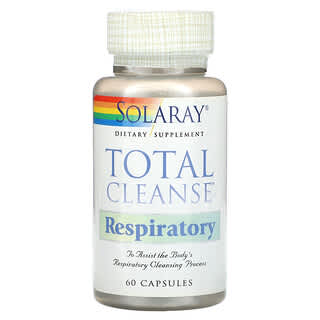 Solaray, Total Clean, sistema respiratorio, 60 capsule