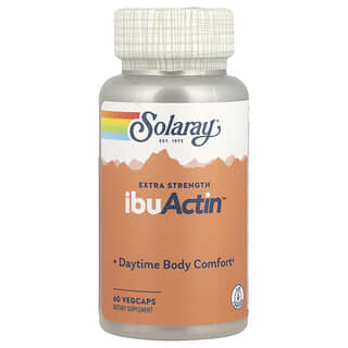 Solaray, IbuActin™, Concentración extra, 60 cápsulas vegetales