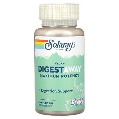 Solaray, Vegan Digestaway™, Maximum Potency, 60 VegCaps