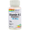 Vitamin K-2, Menaquinone-7, 50 mcg, 30 VegCaps