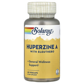 سولاراي‏, Huperzine A with Eleuthero, 60 VegCaps