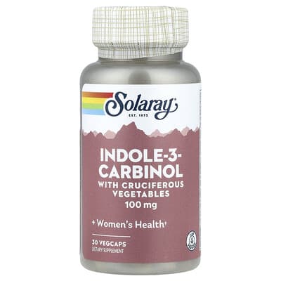 Solaray, Indole-3-Carbinol with Cruciferous Vegetables, 30 veg caps