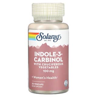 Solaray, Indol-3-carbinol con vegetales crucíferos, 100 mg, 30 cápsulas vegetales
