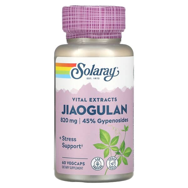 Solaray‏, תמצית שורש ג'ינוסטמה, 410 מ"ג, 60 כמוסות צמחיות