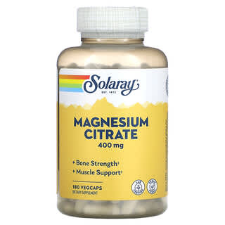 Solaray, 구연산 마그네슘, 133 mg, 180 식물성 캡슐