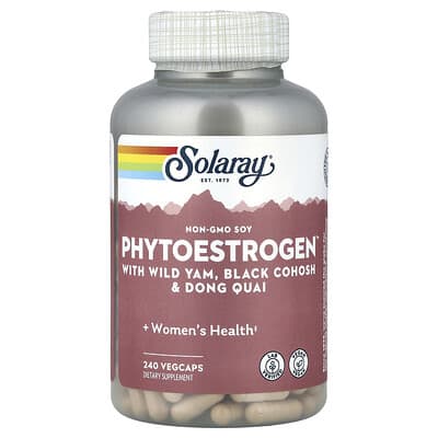 Solaray, PhytoEstrogen™, with Dioscorea, Black Cohosh, and Estrogen, 240 Vegetarian Capsules