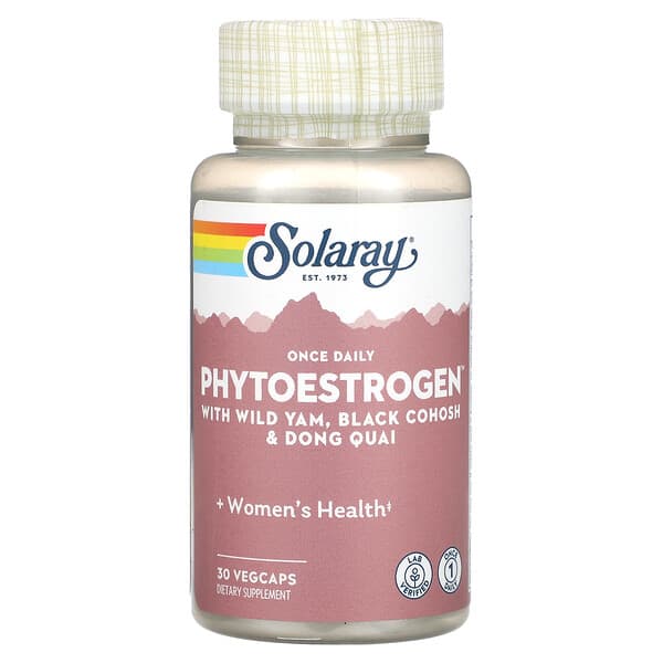 Solaray, Phytoestrogen with Wild Yam, Black Cohosh & Dong Quai, 30 VegCaps