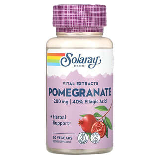 Solaray, Vital Extracts, Pomegranate, 200 mg, 60 VegCaps