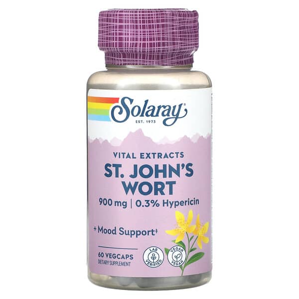 Solaray Vital Extracts, St. John's Wort, 60 VegCaps