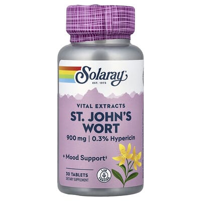 Solaray, Vital Extract, Hypericum perforatum, 900 mg, 30 Tablets