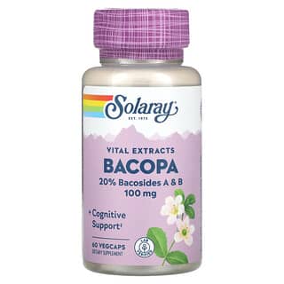 Solaray, Vital Extracts, Bacopa, 100 mg, 60 VegCaps