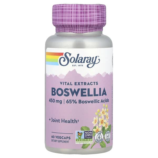 Solaray, 보스웰리아, 450mg, 식물성 캡슐 60정