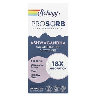 Solaray, Ashwagandha, 30 VegCaps