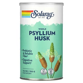 Solaray, Cosses de psyllium entières, 350 g