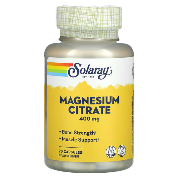 Solaray, Magnesium Citrate, 133 mg, 90 Capsules