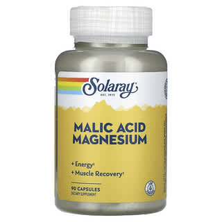 Solaray, Magnesio con ácido málico`` 90 cápsulas