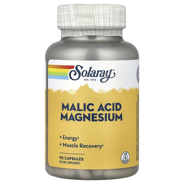Solaray Malic Acid Magnesium, 90 Capsules
