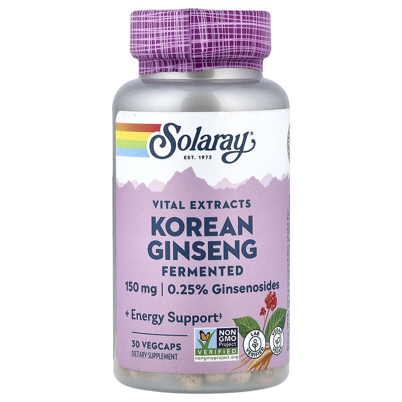 バイタルエキス、ファーメンテッド コリアンジンセン、150mg、ベジ