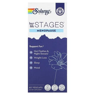Solaray, Her Life Stages, menopause, 60 kapsułek roślinnych