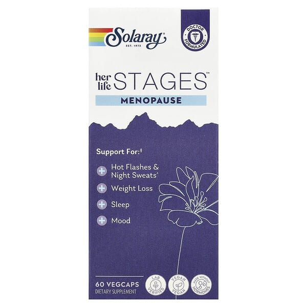 Solaray, Her Life Stages™, Menopause, 60 Vegcaps — product photo 1