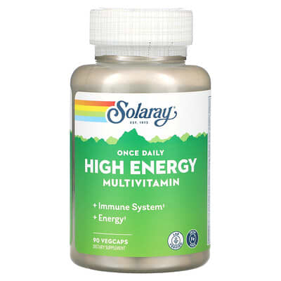 Solaray, Once-Daily Premium Multivitamin, Iron-Free, 90 Vegetarian Capsules