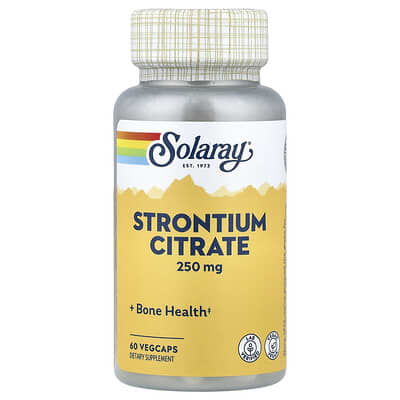 Solaray, Strontium Citrate, 250 mg, 60 Vegetarian Capsules