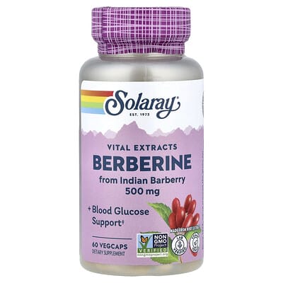 Norland Solaray, Vital Extracts, Berberine, 500 mg, 60 VegCaps supplement Uganda UGX 69585