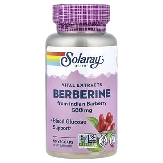 Solaray, Vital Extracts, Berberine, 500 mg, 60 VegCaps