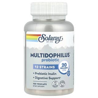 Solaray, Multidophilus Probiotique, 20 milliards d'UFC, 100 capsules végétariennes