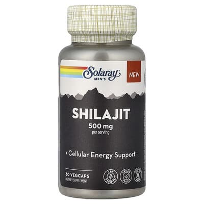 Solaray, Men's Help Shilajit, 60 Vegetarian Capsules (250 mg Each)