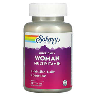 Solaray, فيتامينات متعددة للنساء، للاستخدام مرة واحدة يوميًا، 90 كبسولة نباتية VegCap