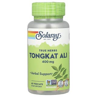 Solaray, Tongkat ali, 400 mg, 60 cápsulas vegetales