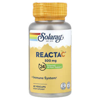 Solaray, Reacta-C, 500 mg, 60 vegetabiliska kapslar