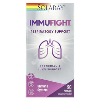 Solaray, ImuFight, Assistance respiratoire, 90 capsules végétariennes