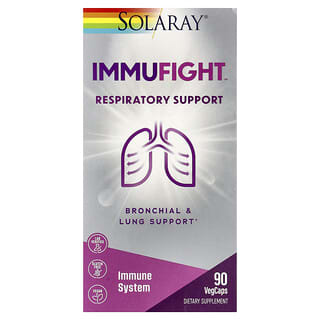 Solaray, ImmuFight™，呼吸系統支援，90 粒素食膠囊