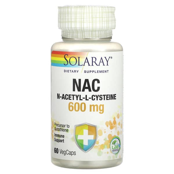 Solaray, NAC，600 毫克，60 粒素食膠囊
