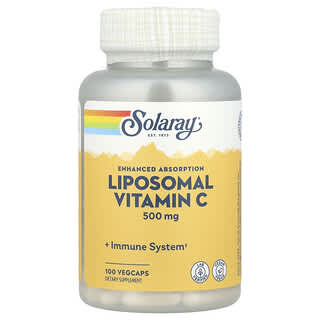 Solaray, Vitamina C liposomal, 500 mg, 100 cápsulas vegetales