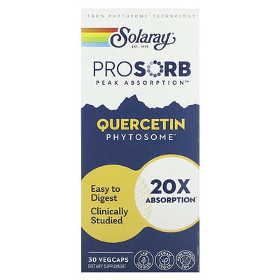 Solaray, Quercetin Phospholipid Complex, 250 mg, 30 Vegetarian Capsules