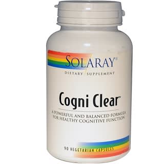 Solaray, Cogni Clear, 90 Veggie Caps