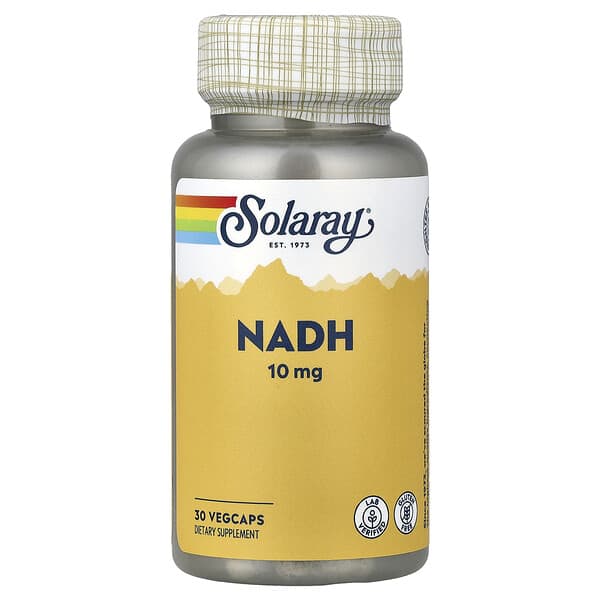 NADH, 10 mg, 30 VegCaps