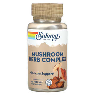 Solaray, Комплекс грибов и трав, 90 вегетарианских капсул