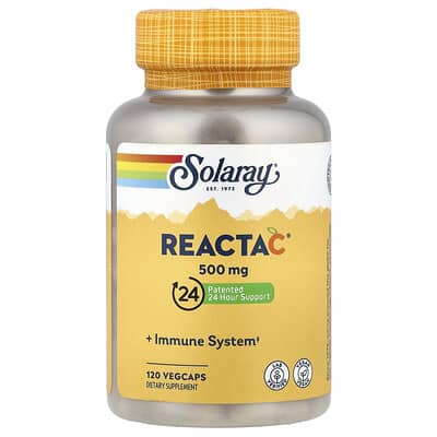 Solaray, Reacta-C®, 500 mg, 120 Vegetarian Capsules