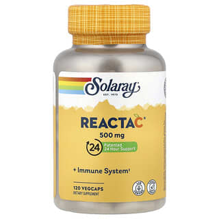 Solaray, Reacta-C 維生素 C 補充劑，500 毫克，120 粒素食膠囊