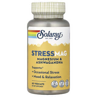 Solaray, StressMag, Magnesium & Ashwagandha, 60 VegCaps