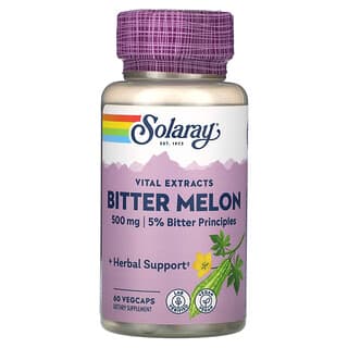 Solaray, Vital Extracts, Bitter Melon , 500 mg, 60 VegCaps