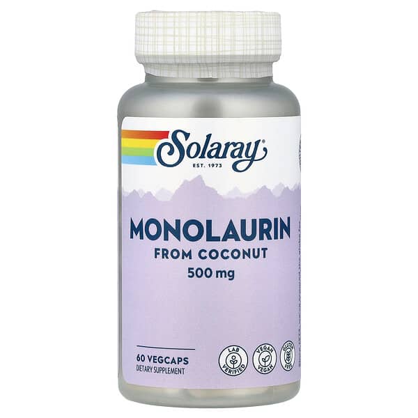 Solaray, Monolaurine, 500 mg, 60 VegCaps