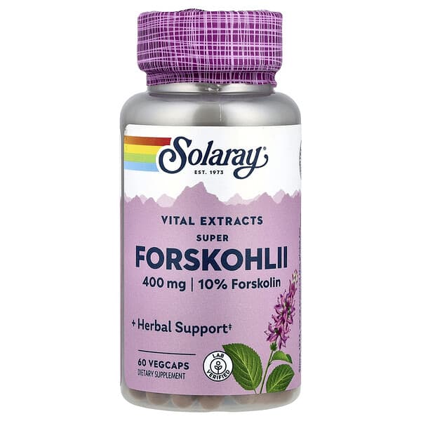 Solaray Super Forskohlii, 400 mg, 60 VegCaps