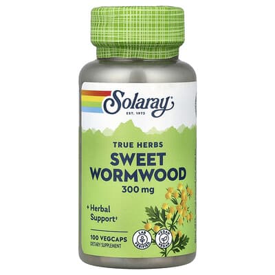 Solaray, True Herbs, Sweet Wormwood, 300 mg, 100 VegCaps
